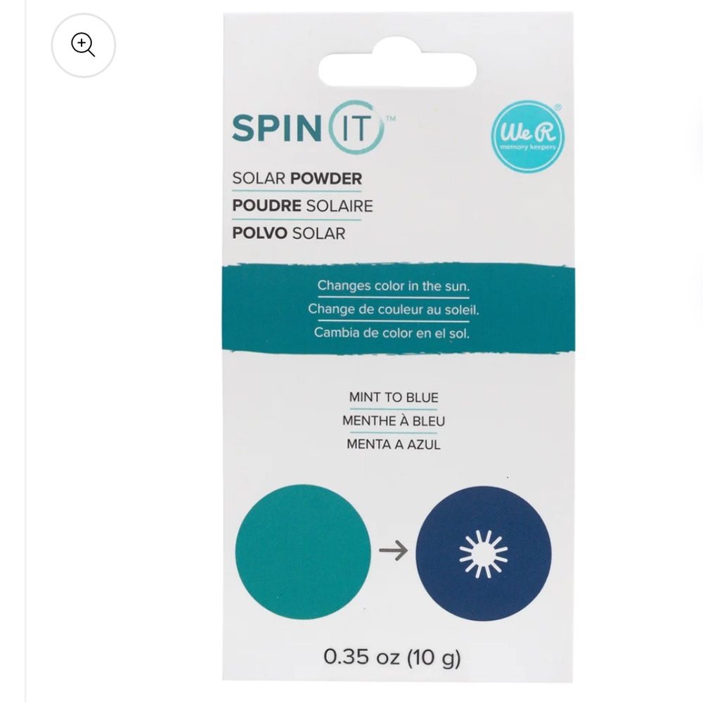 Spin It Color Changing Powder Mint To Blue We R Memory Keepers - Picture 2 of 4